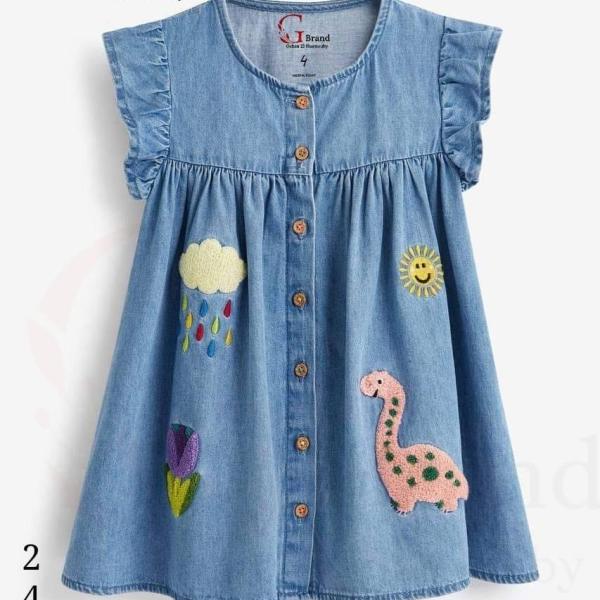 فستان جينز بناتى